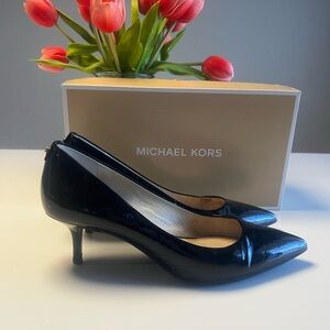 Lightly worn Michael Kors black patent heels